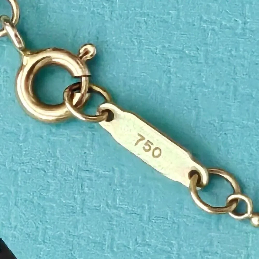 $5,200++ Tiffany & Co. 18k Rose Gold Diamond Crown Key Pendant Necklace - Picture 6 of 10